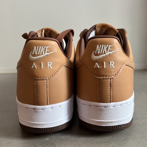Nike Air Force 1 QS Natural, Underbrush and Acorn Sneakers - Picture 3 of 11